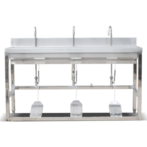 Stainless steel foot-operated washbasin Hospital operating room purification and disinfection pool Commercial food factory foot-operated pool