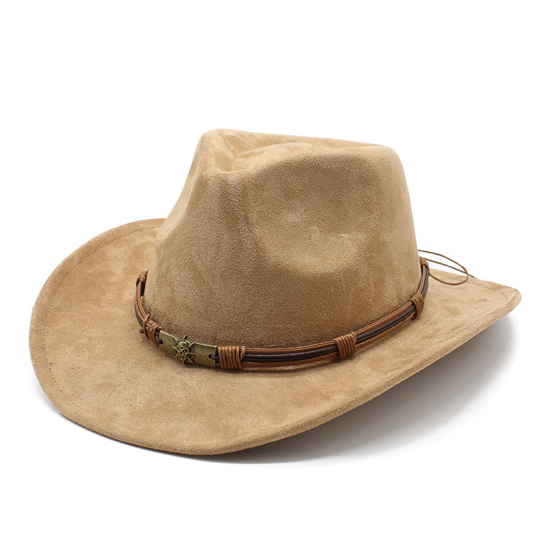 Unisex Vintage Style Ethnic Style Solid Color Big Eaves Fedora Hat display picture 2