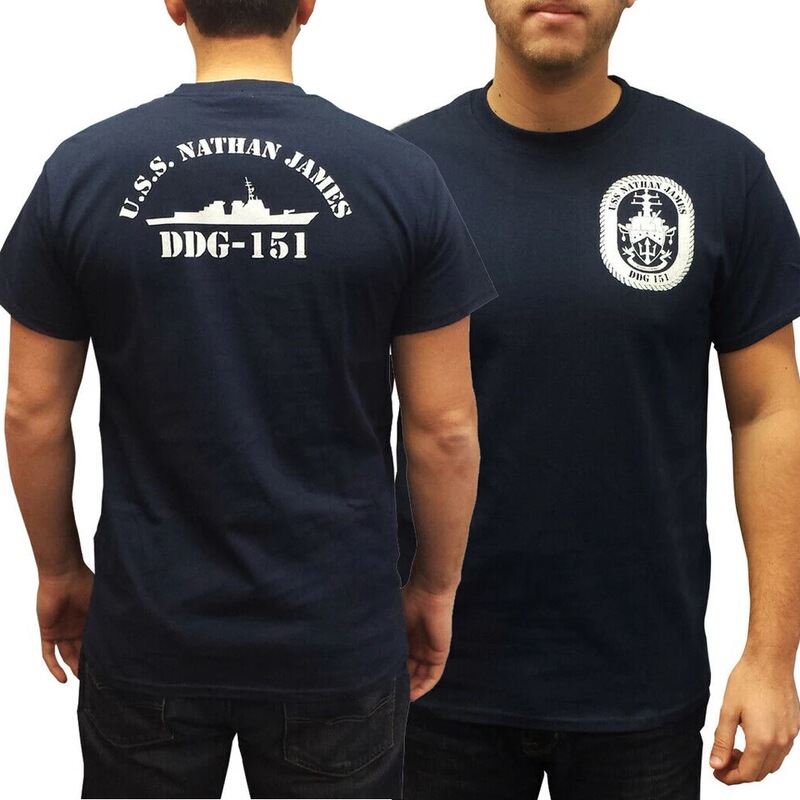Nathan James Ddg-151 Tv Show T-Shirt O-Neck Summer Short-Sleeved Casual Men's T-Shirt