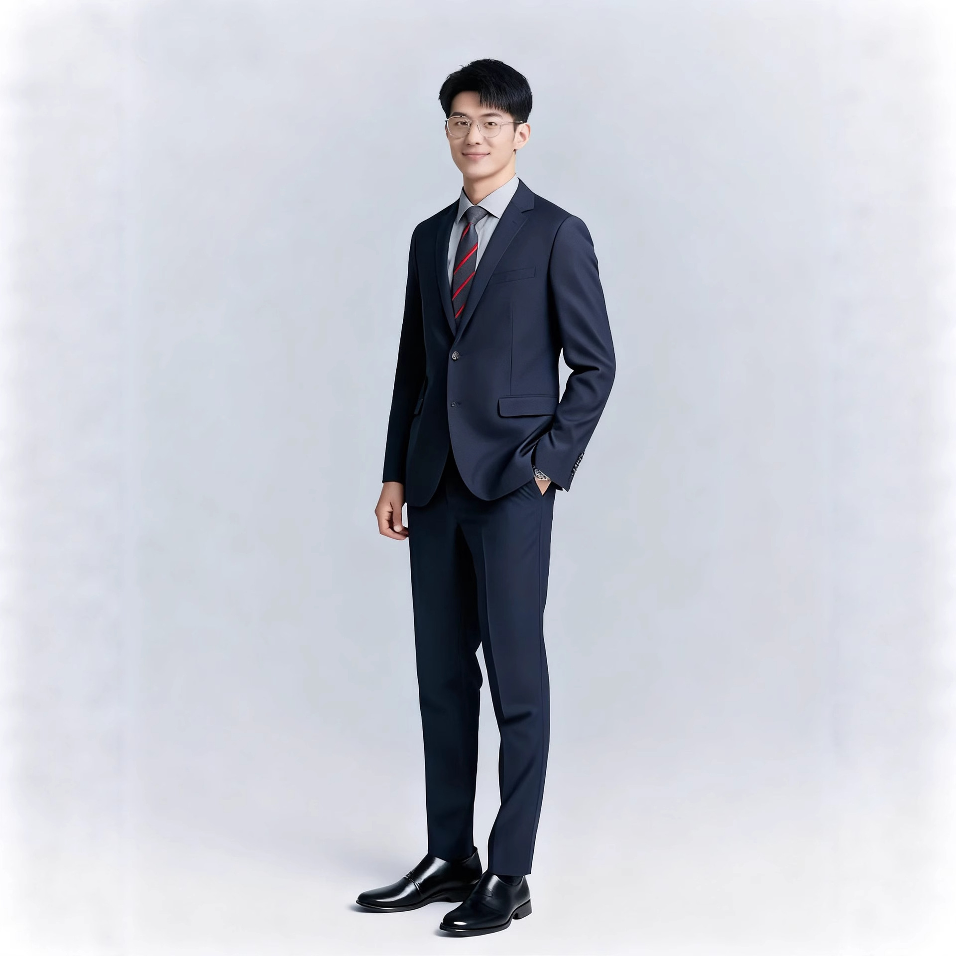 男士高级感西装工作服西服银行套装