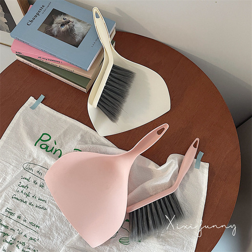 5ZV7 small broom set household handheld small book desktop cleaning plastic garbage shovel small dustpan mini