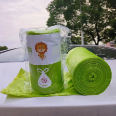 Eucalyptus Fiber Rope Trash Bag 100 Pcs Household Handheld Thick Roll Auto-Sealing Heavy-Duty Trash Bag Wholesale