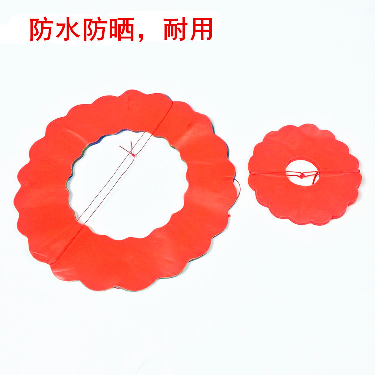 Supermercado del Festival de Primavera decoración de Año Nuevo flor roja pequeña barra redonda tamaño de barra redonda colorida barra redonda diseño de decoración de Año Nuevo