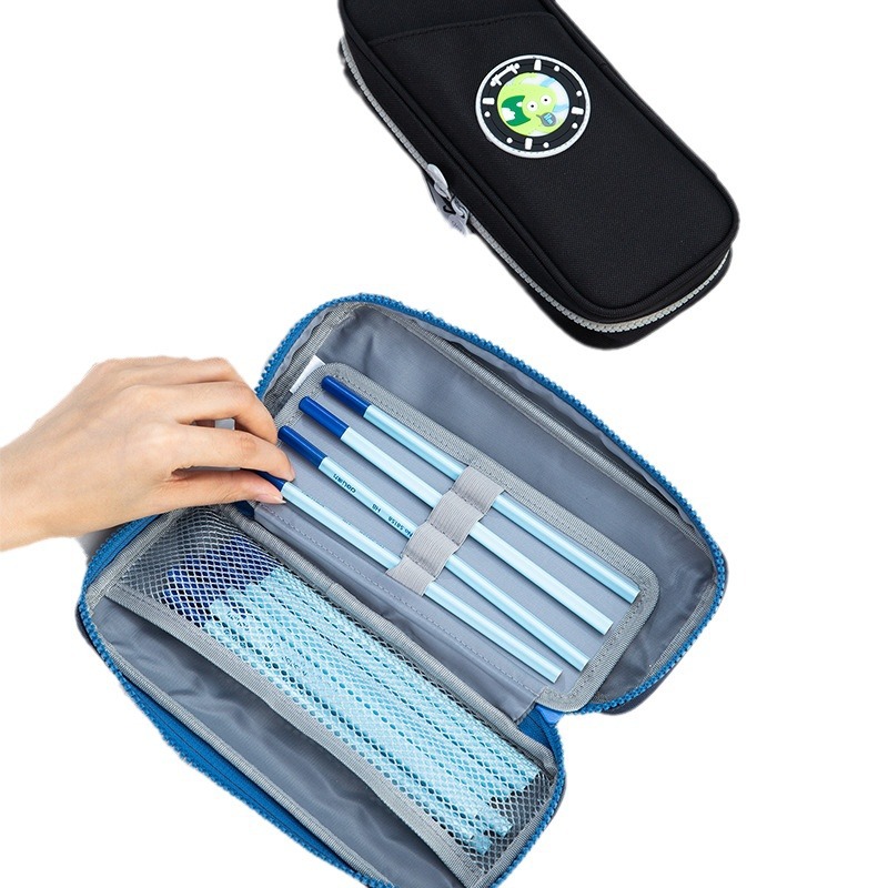 Deli 66862 caja de lápiz de dibujos animados simple tacto cómodo papelería caja de lápiz