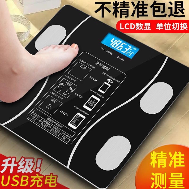 Casa inteligente precisión grasa corporal báscula de pesaje báscula del cuerpo humano de carga electrónica escala medidor de grasa venta al por mayor