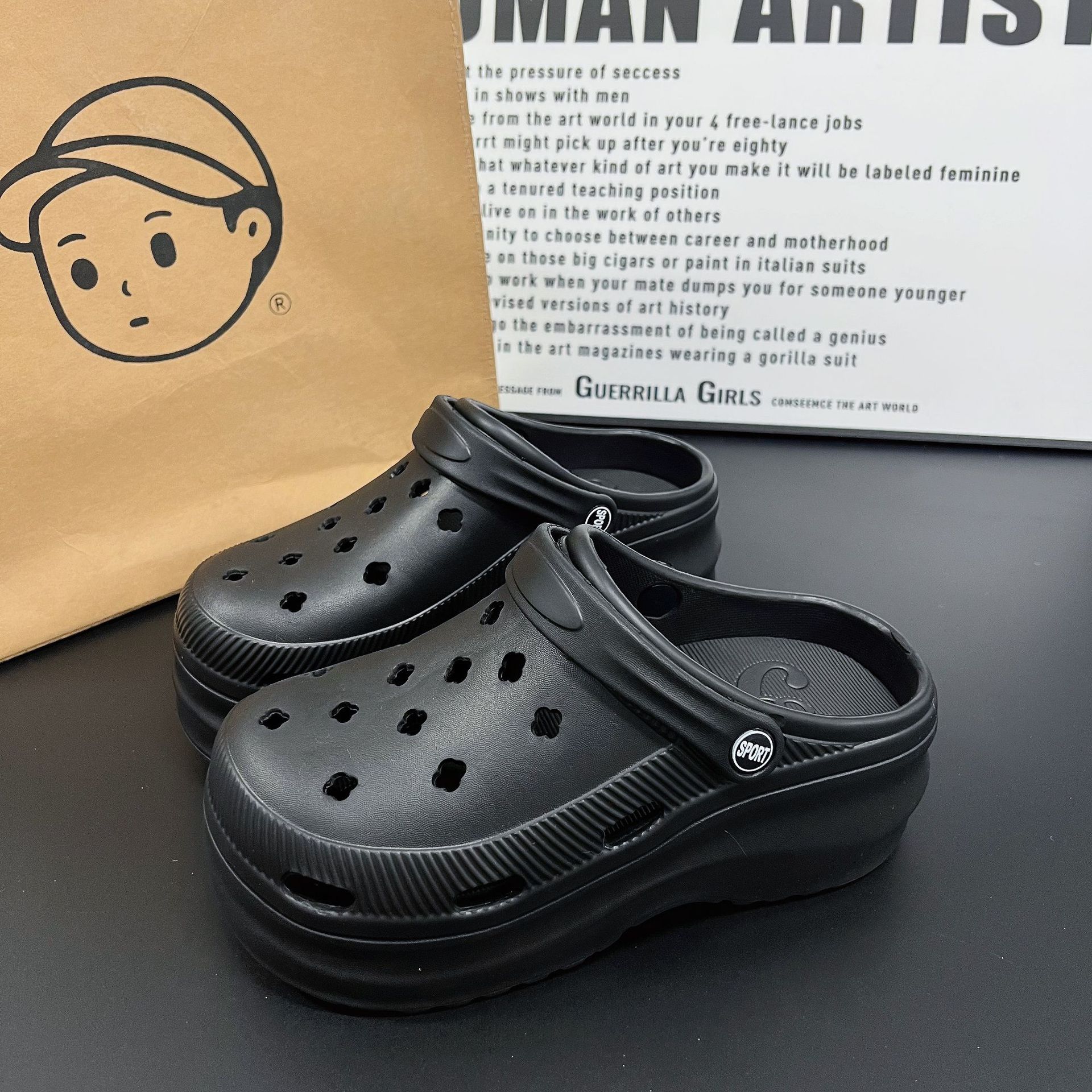 【블랙】누드 슈즈