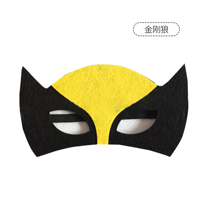 Creativa máscara de fieltro de Halloween máscara de ojos máscara de mascarada de Navidad niños máscara de anime de dibujos animados al por mayor