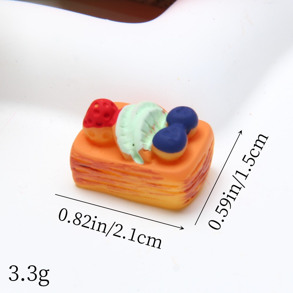 Pastel de juego de comida simulación palomitas de maíz postre bricolaje crema accesorios de goma decoración de la casa zapatos hebilla briy al por mayor