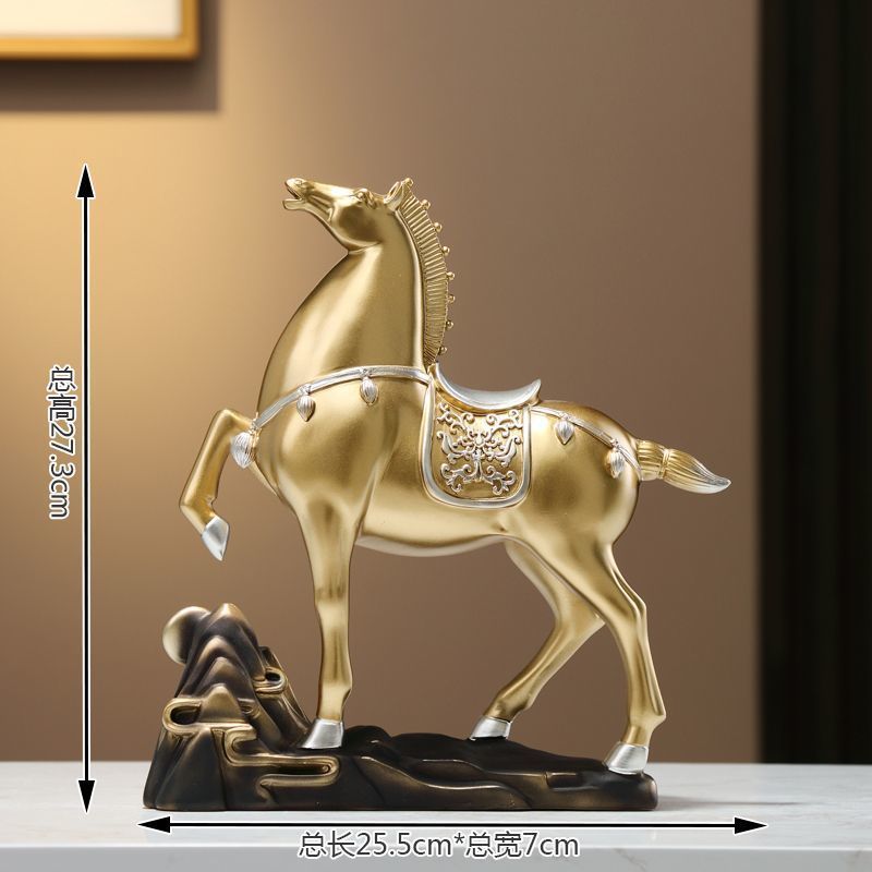 新しい中国風の馬の装飾品、リビングルーム、玄関ホール、ワインキャビネット、書斎、デスクトップ装飾、新築祝い、開店祝いのギフト、馬がすぐに完成します∑|undefined