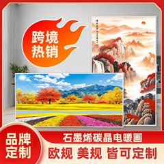外贸出口远红外壁画式取暖器家用节能速热碳晶墙暖壁画电暖器