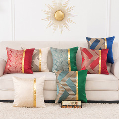 跨境輕奢簡約辦公室沙發午睡靠枕客廳酒店床頭抱枕套批發車用腰靠