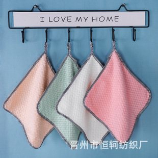Wholesale kitchen square towel hanging hand towel for kindergarten baby hand towel kitchen bathroom towel