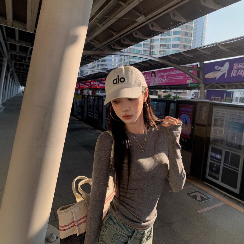 外贸修身打底衫女2025早秋南油新款纯色长袖T恤外贸东南亚ins上衣|undefined