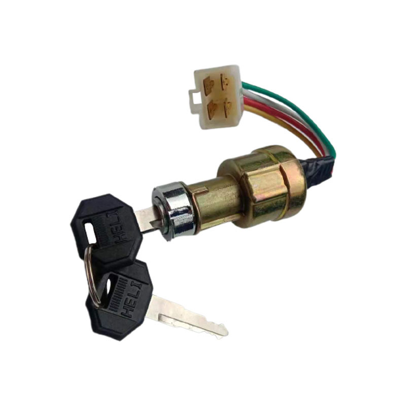 Heli Hangcha Longgong Electric Door Lock JK411 Forklift Ignition Switch Three Wire Four Wire Start Key Start Switch