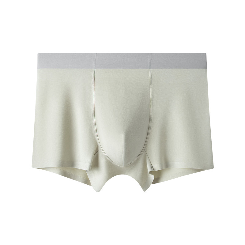 Nueva modal de los hombres calzoncillos del boxeador seda mora antibacteriano interior inconsútil transpirable niños pantalones en stock al por mayor