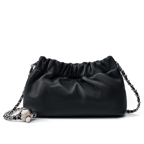 Fringed Clouds Collection: New Underarm Chain Bag, Cowhide Shoulder & Crossbody Bag –  Gold Ball Design