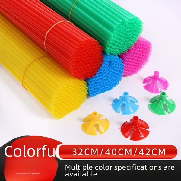 Balloon Support Rod Wedding Room Scene Arrangement Birthday Graduation Decoration Long Balloon Drag Rod Macaron Bracket Balloon Bar
