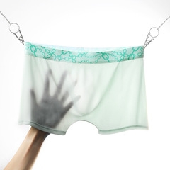 Men's Underwear Youth Ice Silk Straight Leg Pants Mid Waist Sexy Four Corner Bottom Pants Summer Thin Comfortable Breathable Men's Pants