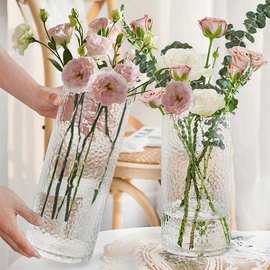 花瓶摆件客厅插花轻奢水晶玻璃瓶大风感鲜花水培网红水养
