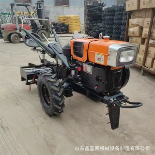 小型家用手扶拖拉机犁田打地 农作物施肥播种收获多功能微耕机