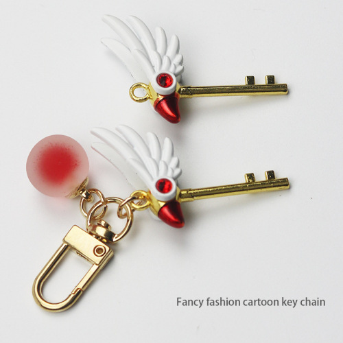 Cardcaptor Sakura Creative Magic Wand Keychain Cute Keychain Pendant Variety Sakura Anime Pendant Pendant