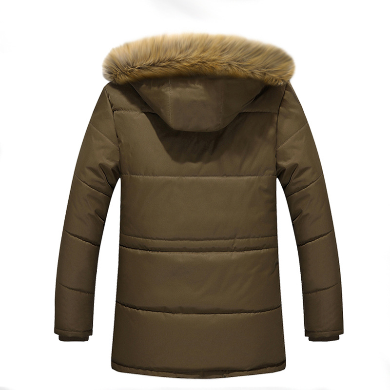 Transfronterizos otoño y invierno chaqueta de algodón hombre chaqueta de algodón hombre chaqueta de estilo largo chaqueta de hombre de comercio exterior suelta chaqueta grande