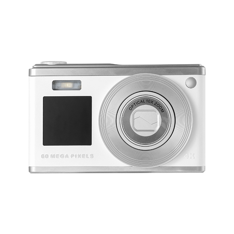 4K HD Digital Camera Telescopic Lens Front and Rear Dual IPS Screen 10x Optical Zoom Student Retro Camera