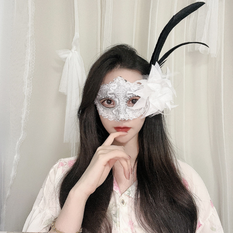 Halloween adulto máscara sexy encaje media cara sexy máscara máscara máscara máscara sexy máscara de ojos accesorios femeninos