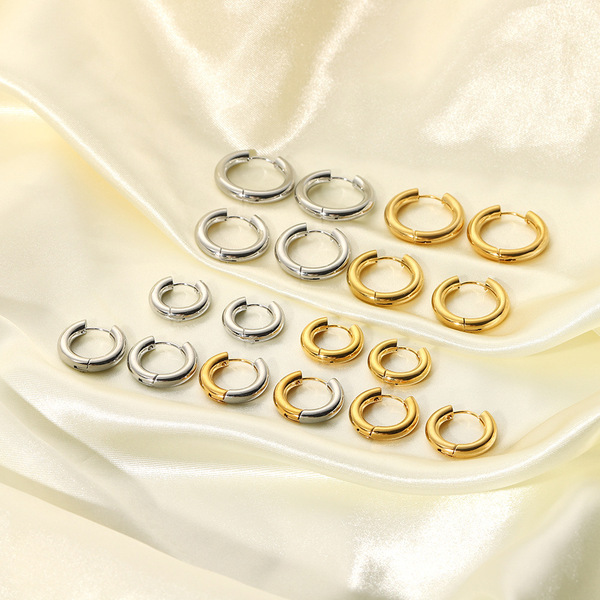 brand design elegant universal earrings stainless steel