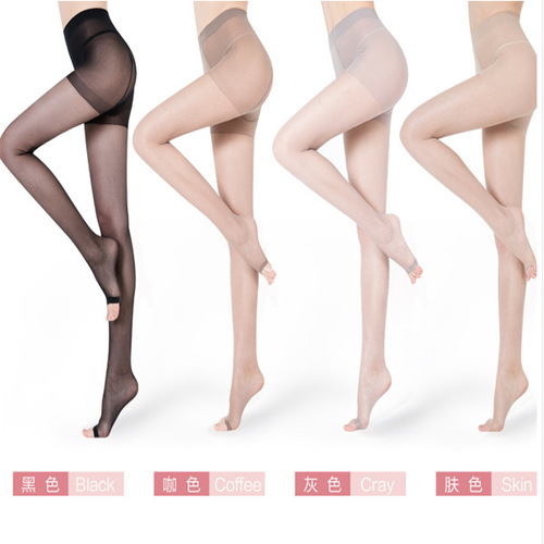Crotchless leggings, T-crotch toe-open socks, ultra-thin core-spun silk pantyhose—non-runnable design, wholesale from manufacturer for women