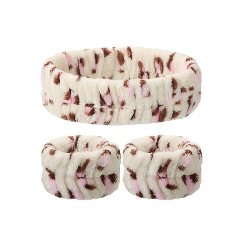 Muñequeras de felpa de coral más vendidas de Amazon, diademas, cintas para el pelo, muñequeras absorbentes, muñequeras cosidas para mujer