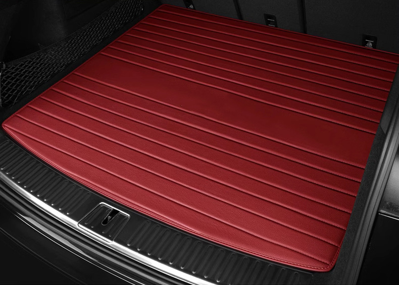 New Model Suitable for Porsche Cayenne/Macan/Panamera/Taycan/718 Car Leather Trunk Mat