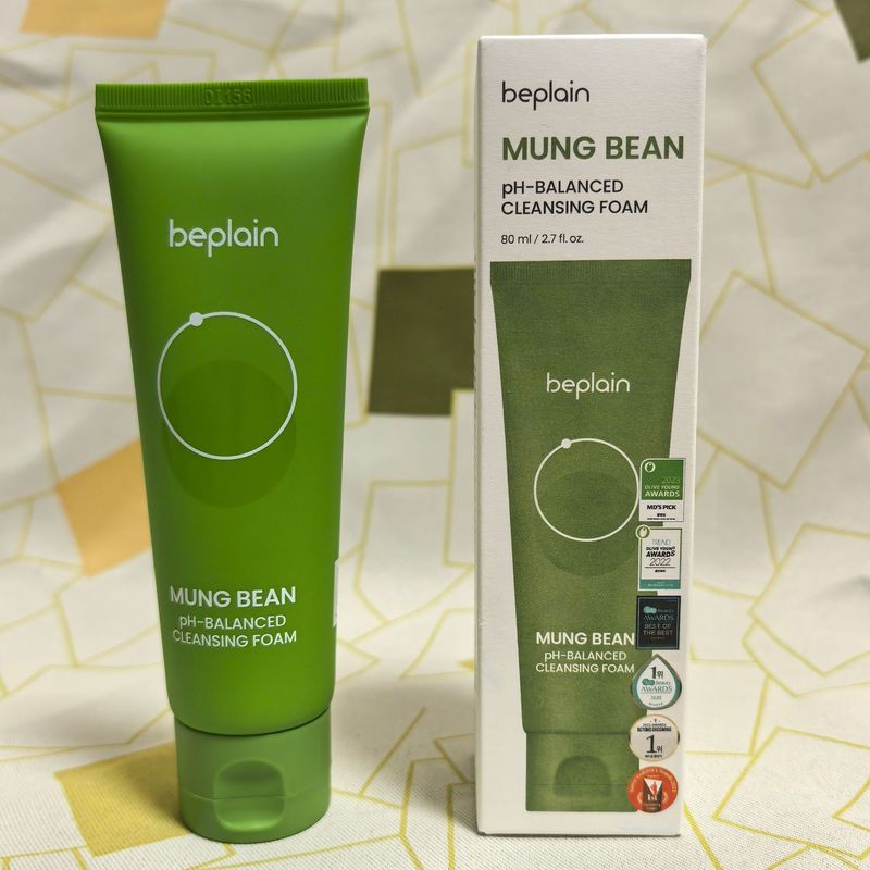 beplain绿豆洗面奶弱酸氨基酸洁面碧菲音深层清洁温和女男士80ml|undefined