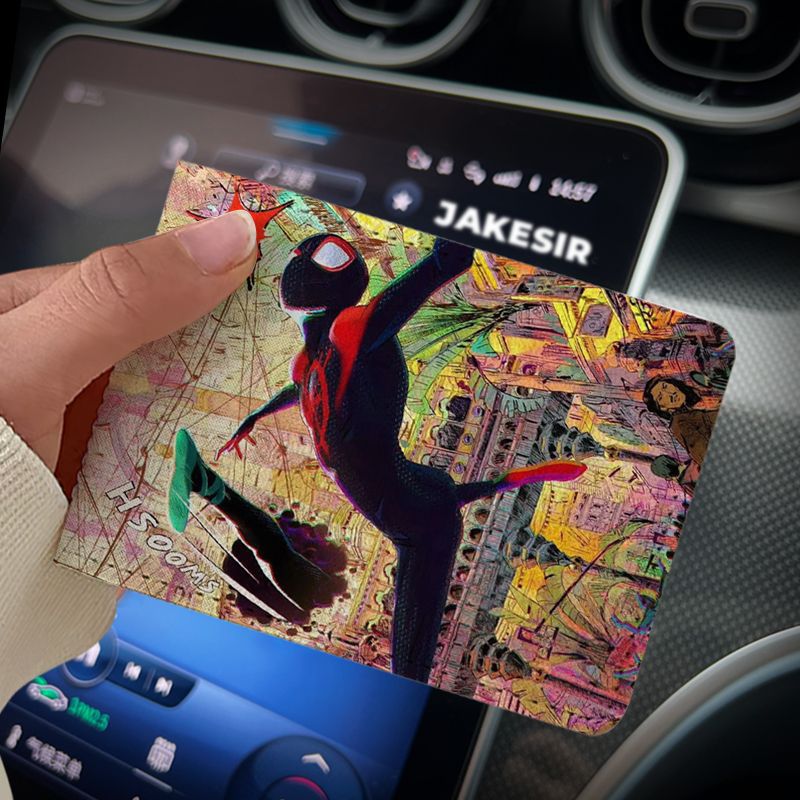 Spider-Man universo de navegación Licencia de Conducir cubierta protectora dos en uno Licencia de Conducir vehículo de motor Licencia de Conducir cubierta de cuero alta apariencia