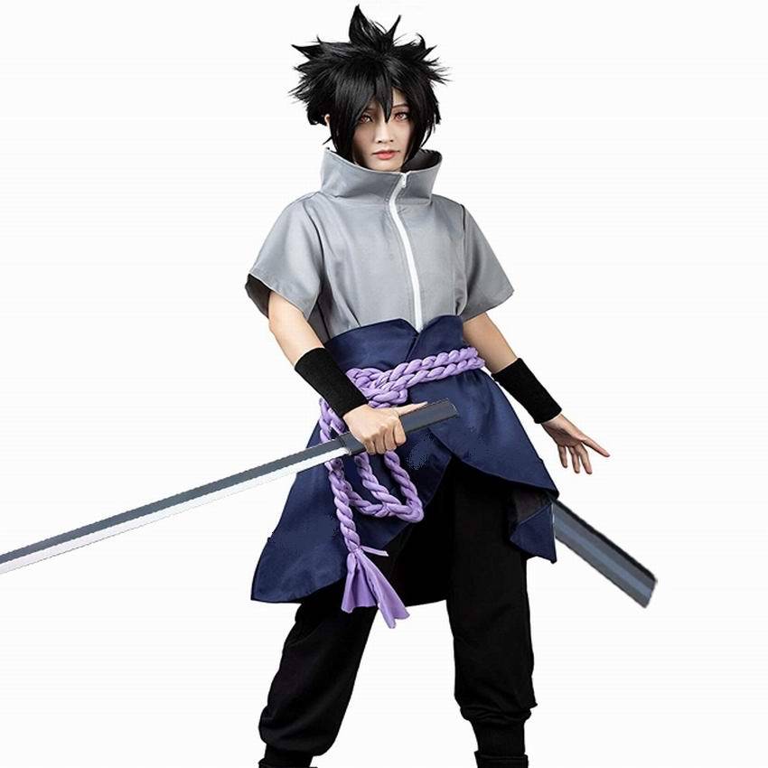 日系动漫服火影疾风传宇智波佐助忍者万圣节动漫cosplay男装 代发-阿里巴巴