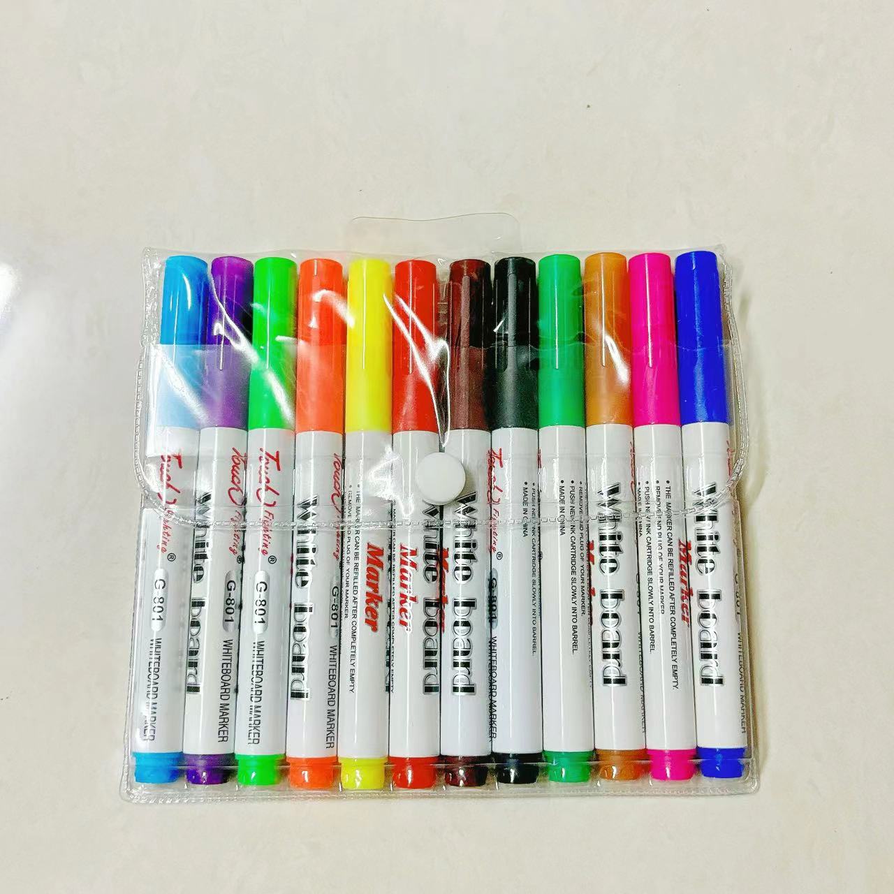 Pluma flotante de color de pintura de agua para niños al por mayor Pluma flotante mágica para niños Pluma flotante de pizarra borrable Pluma flotante