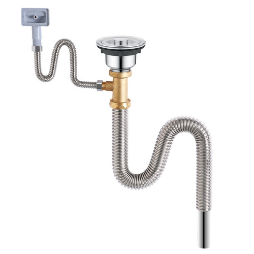 Sink single-slot stainless steel drain pipe S-curved anti-odor, anti-clogging, anti-rat bite drain pipe wholesale