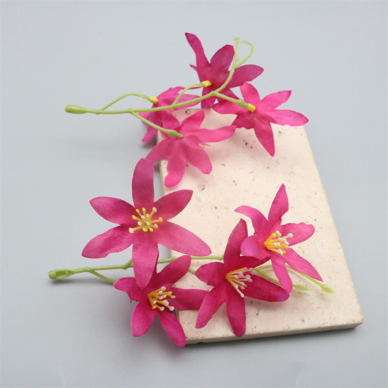 仿真文小兰花花束假花 diy手工簪花古风头饰材料拍摄跳舞家居装饰|undefined