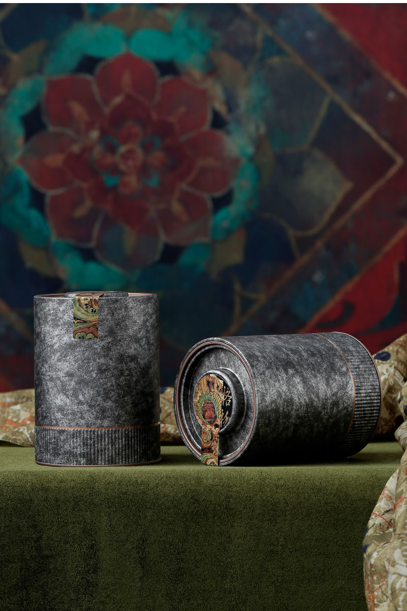 té vacío lata de hierro té blanco retro té verde general caja de regalo vacío caja de embalaje de té a granel árbol antiguo Dianhong Pu 'er caja de té