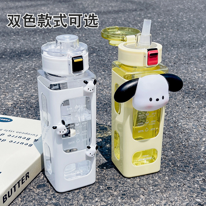 Taza de agua para niñas de verano de gran capacidad de la caldera de alta apariencia para las mujeres nuevo 2022 deportes taza de agua portátil taza de paja