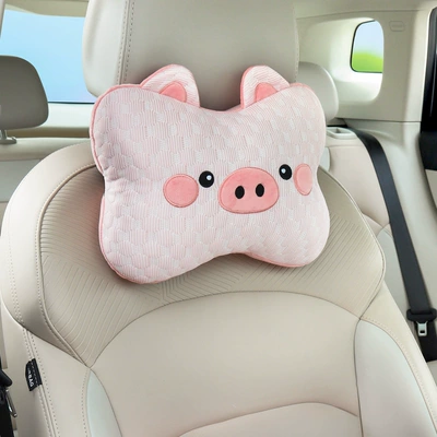 summer car headrest neck protection: Headrest - little-pink-pig-1-headrest