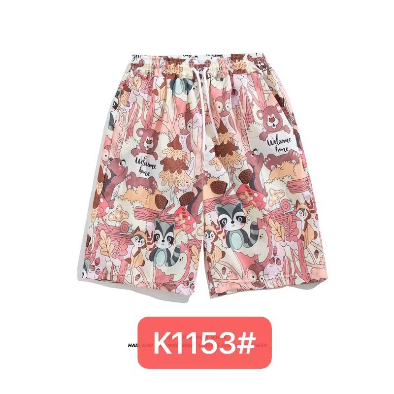 Pantalones de playa de los hombres retro de la pareja Vacaciones de aguas termales anti-vergüenza quinto pantalones ropa exterior pantalones cortos de playa de verano hombres