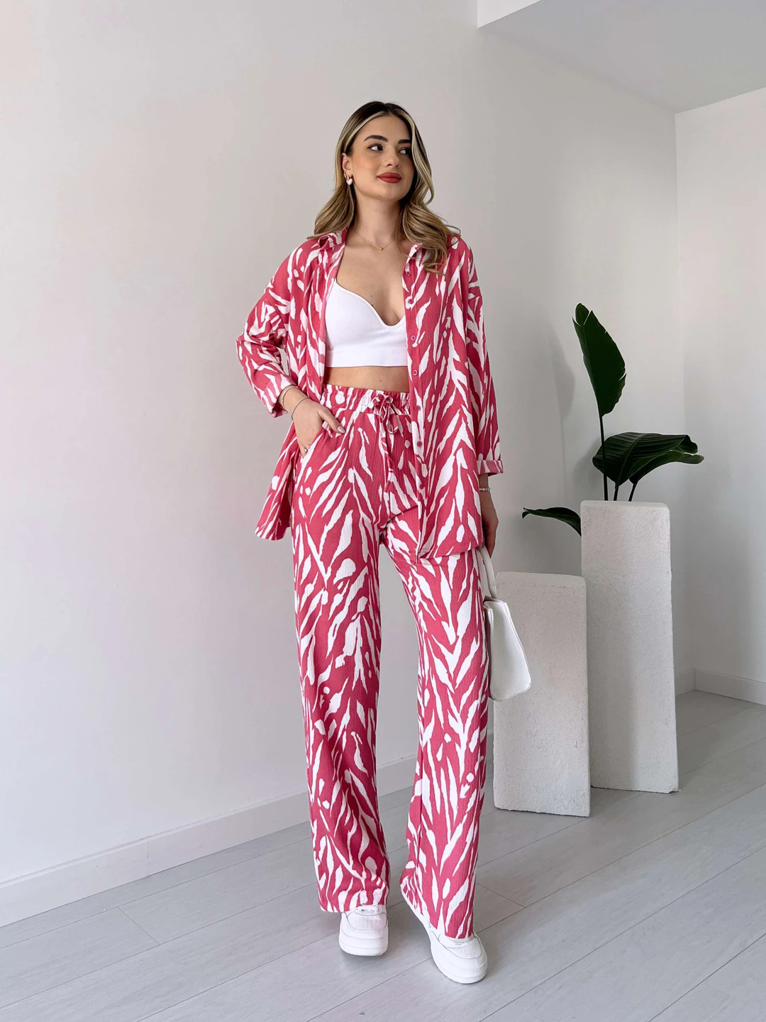 Suit Women Casual Women Loose Long Sleeved Trousers Women Two Piece Suit Spring