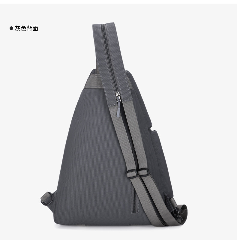 2025 New cross-border men's chest bag, casual men's bag, large-capacity retro multi-functional crossbody bag, soft leather single-shoulder bag undefined