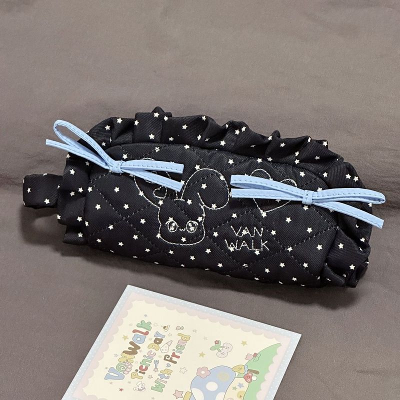 新しい ins 高価値大容量刺繍漫画シリーズレース枕鉛筆バッグ文具バッグ学生鉛筆バッグ|undefined