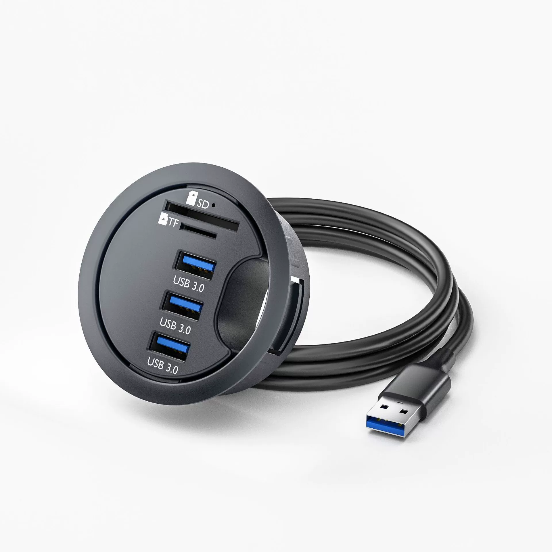 USB3.0 расширенный док-роуд-тип USB HUB расширение док-станция компьютер SD/TF кард-ридер хаб