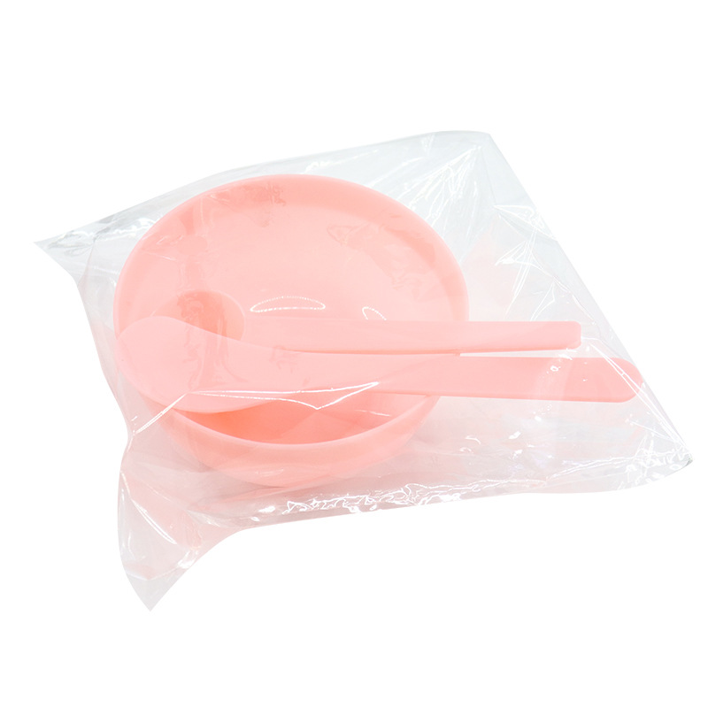 Wholesale DIY beauty mask bowl three-piece set tools spa mask bowl mixing film stirring rod spoon stand packaging suit