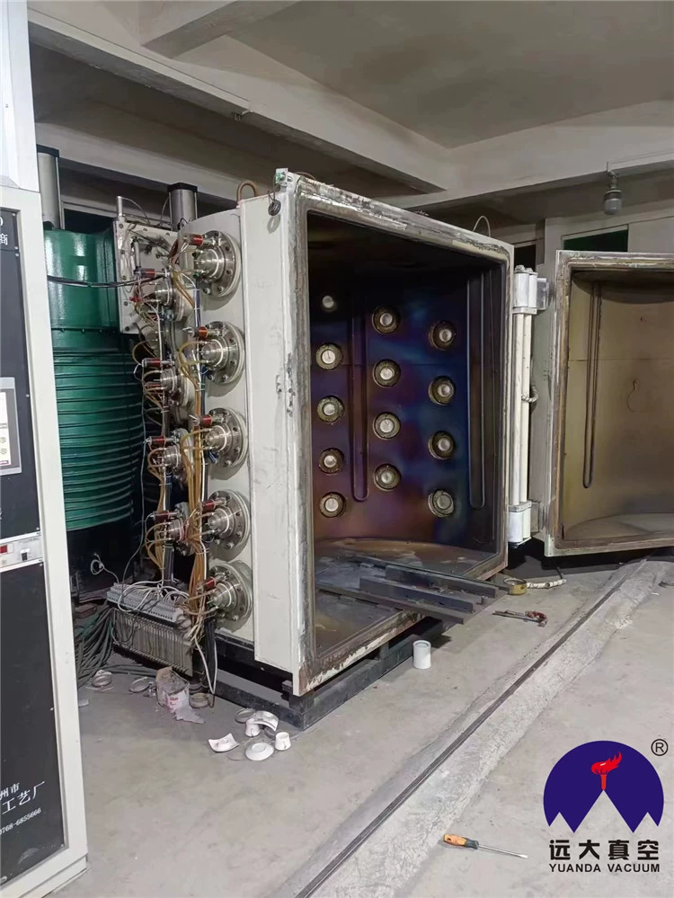 20211800 двойная дверь покрытие машины керамическое стекло посуда гальваническое оборудование 90% новый вакуумный лак машина