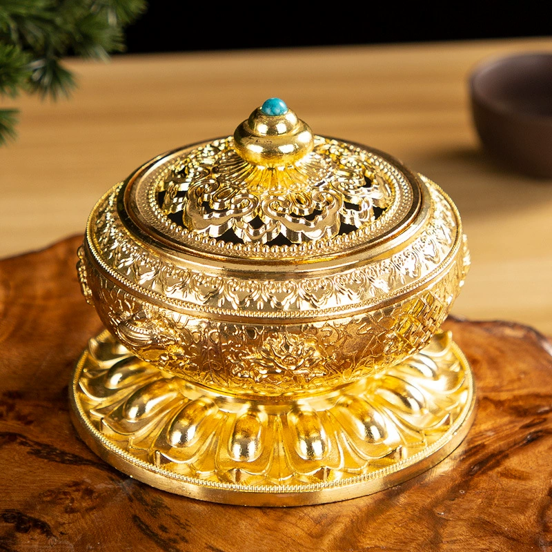 Аромалампа для дома, антикварная медная, аромат сандалового дерева, багровое дерево