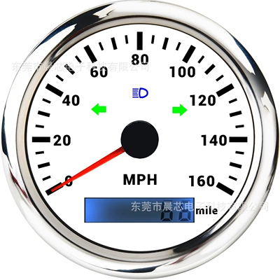 Other vehicle instruments – Gps Speedometer - cx8352-white-plate-160mph